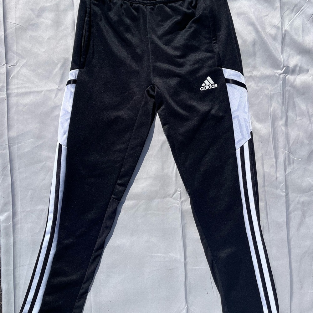Adidas Women's Black and White Track Pants